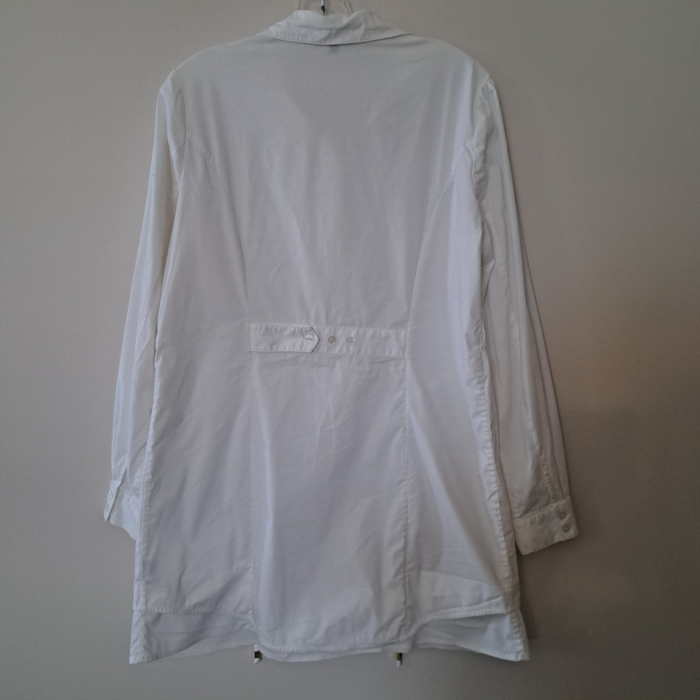 Adrienne Vittadini Elegant White Tunic Blouse - Picture 5 of 8